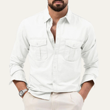 The Brookwater Men’s Retro Solid Button Up Shirt