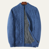 The Bellwood Men’s Wool Fleece Winter Zip Cardigan