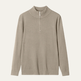 The Foxhaven Men's Mock Neck Half Zip Knit Sweater