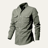 The Brookwater Men’s Retro Solid Button Up Shirt
