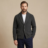 The Aldercrest Men’s Chunky Button Up Knitted Shawl Collar Cardigan