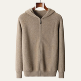 The Riva Garda Men’s Soft Luxury Merino Wool Zipped Sweater