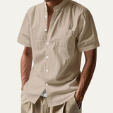 The Westmount Men’s Lightweight Linen Button Up Shirt