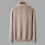 The Riverhill Men's Cable Knit Half Zip Sweater