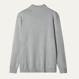 The Brookline Ridge Men's Classic Mock Neck Half Zip Sweater