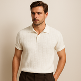 The Bayside Men’s Casual Cotton Polo Shirt Vintage Style