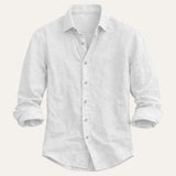 The Milano Men’s Summer Casual Fit Linen Shirt