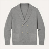 The Pisa Men’s Smart Casual Double Breasted Knit Cardigan
