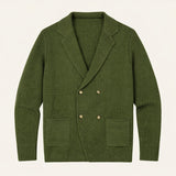 The Pisa Men’s Smart Casual Double Breasted Knit Cardigan