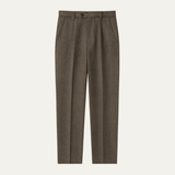 The Subiaco Men’s Business Tailored Herringbone Pleated Dress Pants