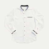 The Silverhaven Ridge Men’s Standing Collar Business Button Up Shirt