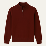 The Guildford Men's Old Money Half-Zip Navy Blue Sweater