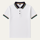 The Bellagio Striped Cotton Polo