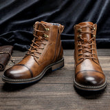 The Derbyshire Men's Rugged Adventure Outdoor Leather Boots
