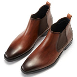The Kirkwall Men's Polished Leather Smart Chelsea Boots