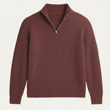 The Vicenza Men’s Soft Knit Half Zip Sweater