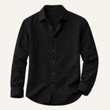 The Richmond Men’s Lightweight Cotton Linen Button Up Shirt