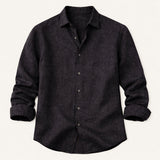 The Meadowfall Men’s Casual Loose Fit Linen Button Up Shirt