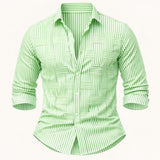 The Stratford Men’s Breathable Striped Wrinkle Resistant Shirt