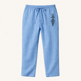 The Maplehill Men’s Casual Relaxed Fit Linen Wide Leg Drawstring Pants