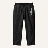 The Brookridge Men’s Trendy Relaxed Fit Linen Wide Leg Drawstring Pants