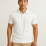 The Corsica Men's White Old Money Polo Shirt