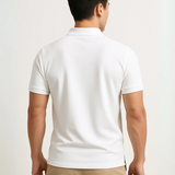 The Corsica Men's White Old Money Polo Shirt