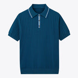 The Capri Luxury Cotton Silk Knit Polo Shirt for Men