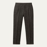 The Berrima Men’s Smart Casual Tweed Check Tailored Dress Pants – Black