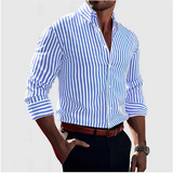 The London Striped Cotton Shirt for Men