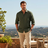 The Hallstatt Men’s Casual Lightweight Button Up Shirt