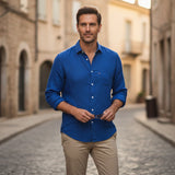 The Sussex Men’s Casual Cotton Linen Summer Shirt