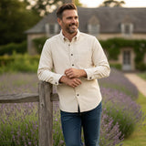 The Appenzell Men’s Solid Color Casual Corduroy Shirt