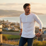 The Tuscany Men’s Classic Cotton Casual Henley Shirt