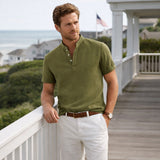 The Glencrest Ridge Men's Soft Linen Summer Casual Button Up Shirt