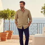 The Sussex Men’s Casual Cotton Linen Summer Shirt