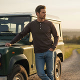 The Tuscany Men’s Classic Cotton Casual Henley Shirt