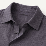 The Cedar Ridge Hill Men’s Trendy Loose Fit Linen Button Up Shirt