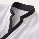 The Toulouse Men’s Lightweight V Neck Buttonless  Shirt