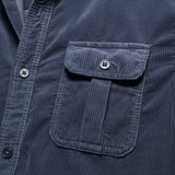 The Veneto Men’s Trendy Button Up Corduroy Shirt