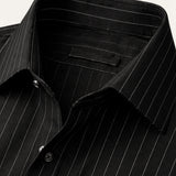 The Amalfi Men’s Casual Slim Fit Striped Button Up Shirt