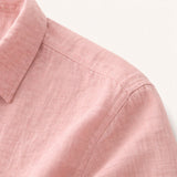 The Willowcrest Park Men's Lightweight Linen Summer Casual Button Up Shirt