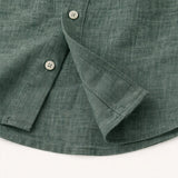 The Meadowfall Men’s Casual Loose Fit Linen Button Up Shirt