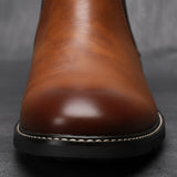 The Highlands Men's Durable Leather Chelsea Boots