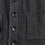 The Venezia Men’s Shawl Collar Chunky Knit Cotton Blend Cardigan