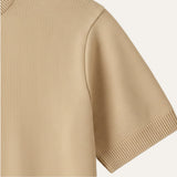 The Evoque Men’s Slim Fit Wool Shirt – Lightweight Short Sleeve Knit