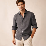 The Prague Men’s Classic Lightweight Button Up Shirt