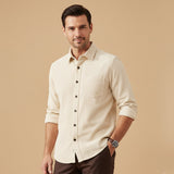 The Appenzell Men’s Solid Color Casual Corduroy Shirt