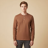 The Umbria Men’s Lightweight Cotton Casual Henley Shirt