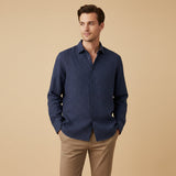 The Kensington Men’s Lightweight Loose Fit Linen Button Up Shirt